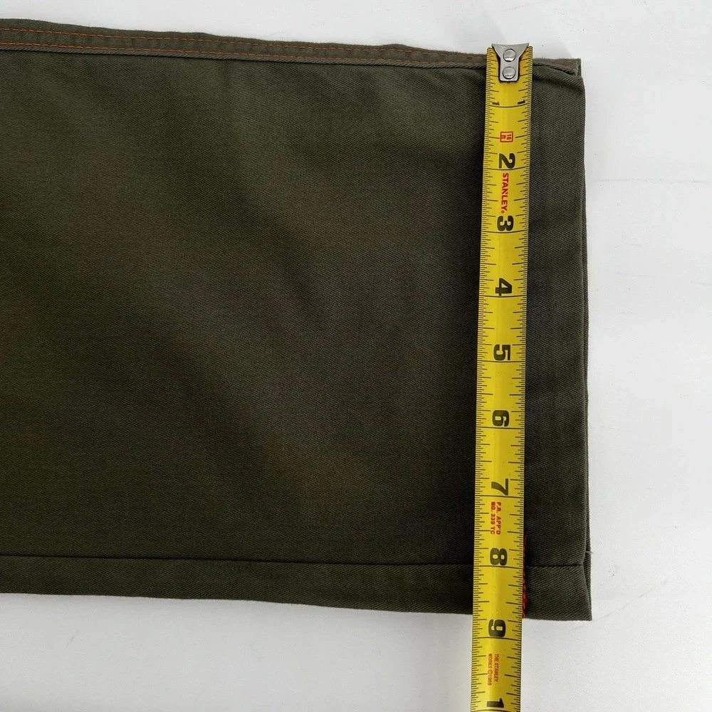 True Religion Cargo Pants Men's 34 Green‎ Kalamata Orange Stitching NWT $159 NEW